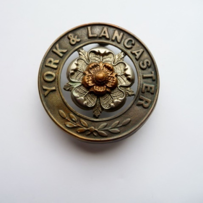 York & Lancaster Genuine Helmet Plate